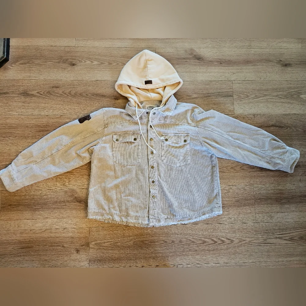 Casual Corduroy Jacket By Alaska Chicks, Size 2XL